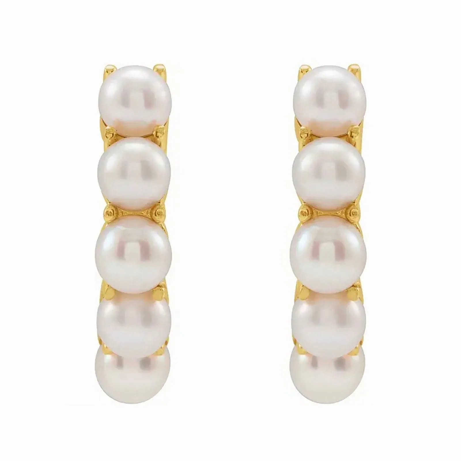 Freshwater Cultured Pearl Huggie Earrings