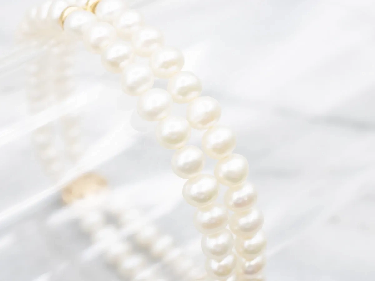 Freshwater Pearl Double Strand Bracelet