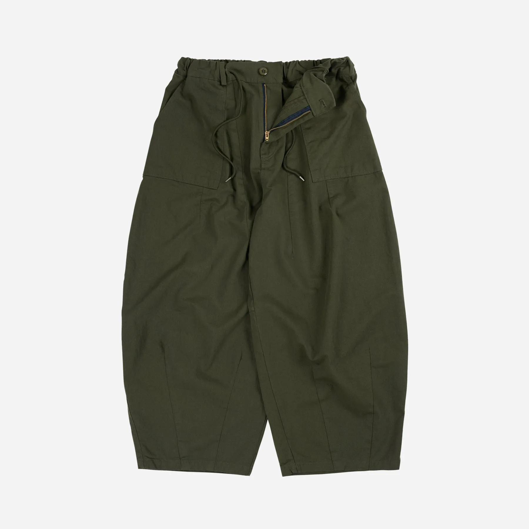 FrizmWorks Köper-Balloonhose - Olive