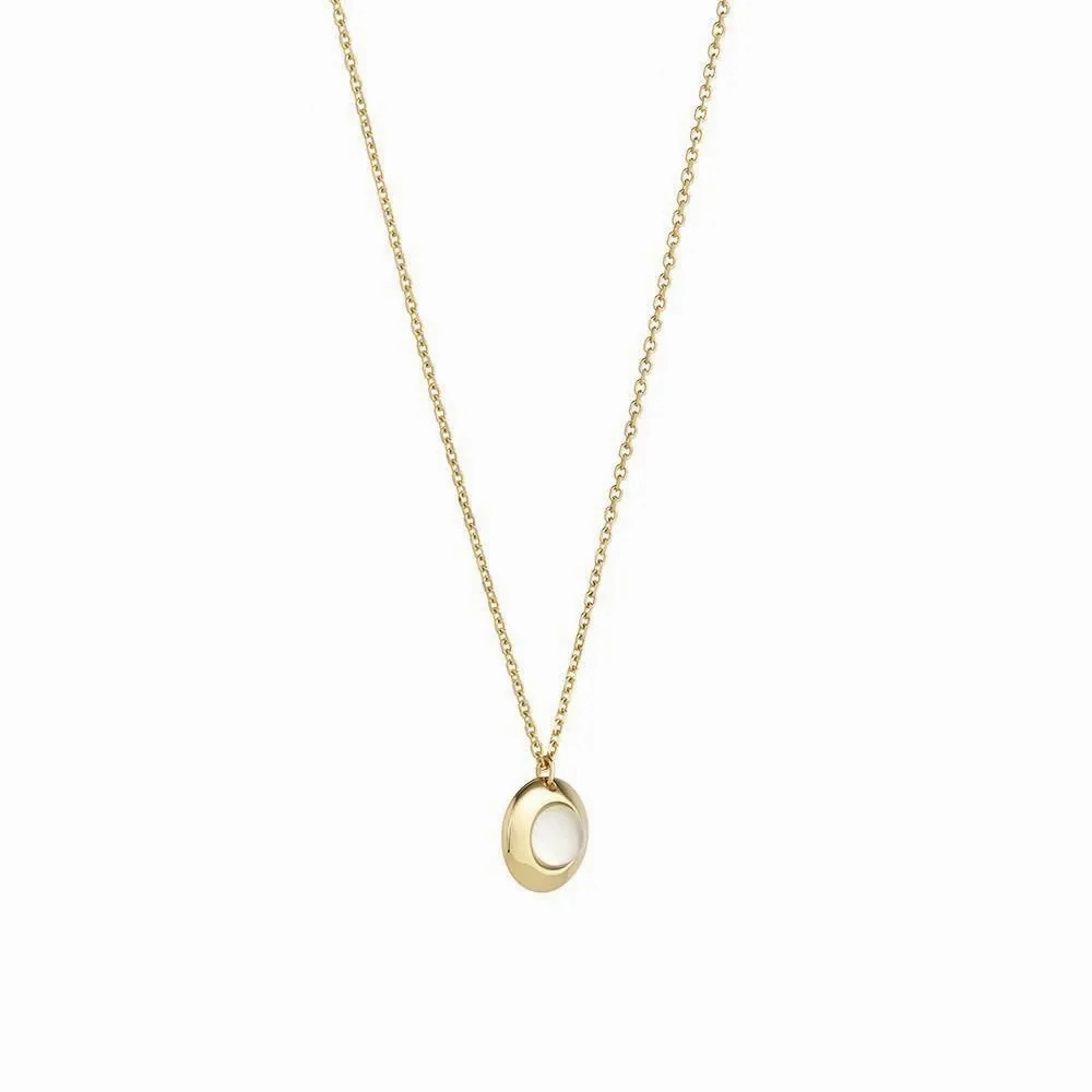 Gems of Cosmo 18K Gold Necklace w. Moonstone