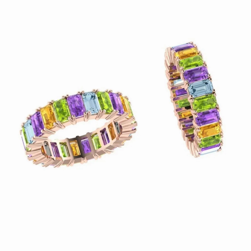Gemstone Ring Band
