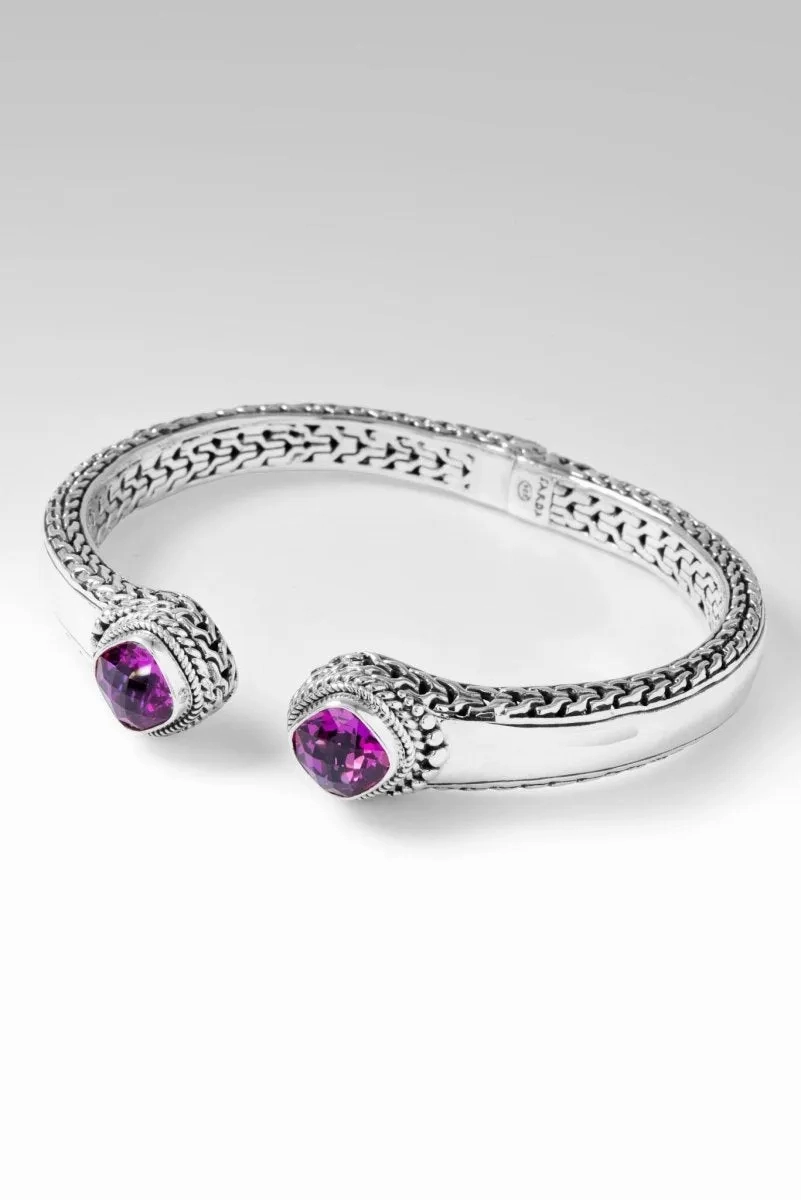Generosity Prospers Tip-to-Tip Bracelet? in Magenta Lab Created Sapphire