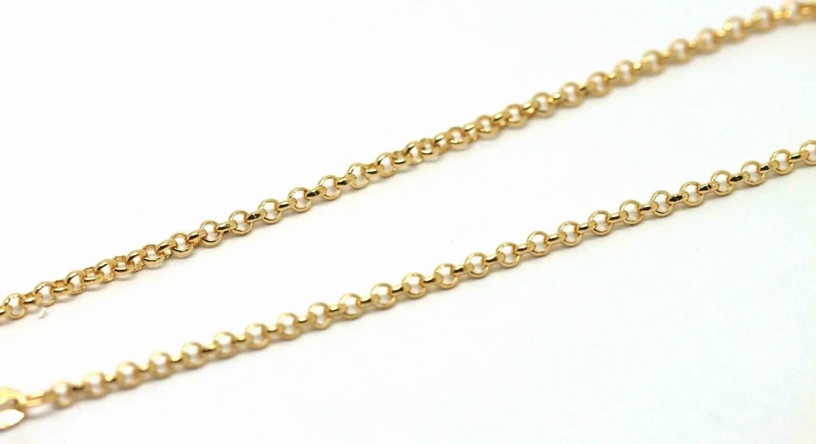 Genuine 9ct 9k Solid Yellow or Rose Gold 25cm Round Belcher Anklet
