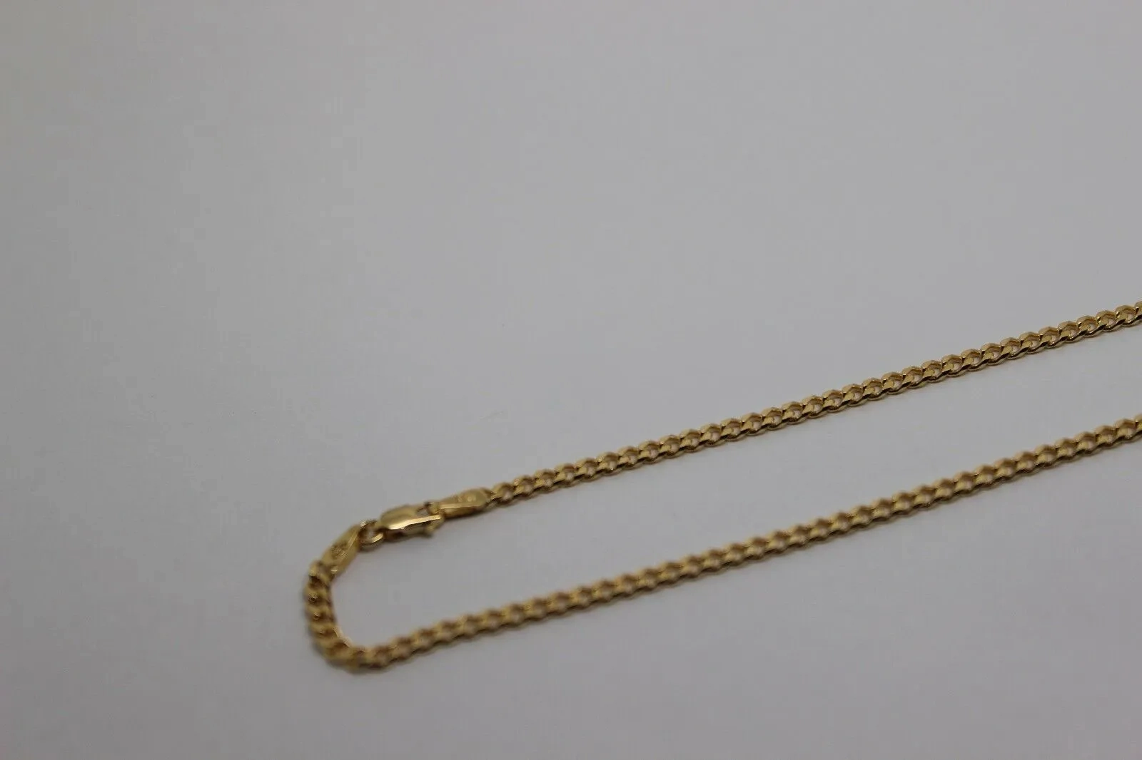 Genuine 9ct Solid Yellow Gold 25cm Kerb Curb Anklet Belcher