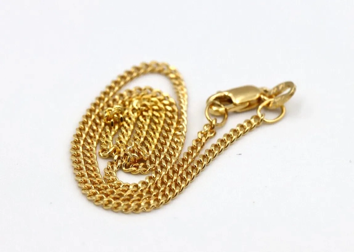 Genuine New 9ct 9k Solid Yellow Gold 25cm Curb Kerb Anklet