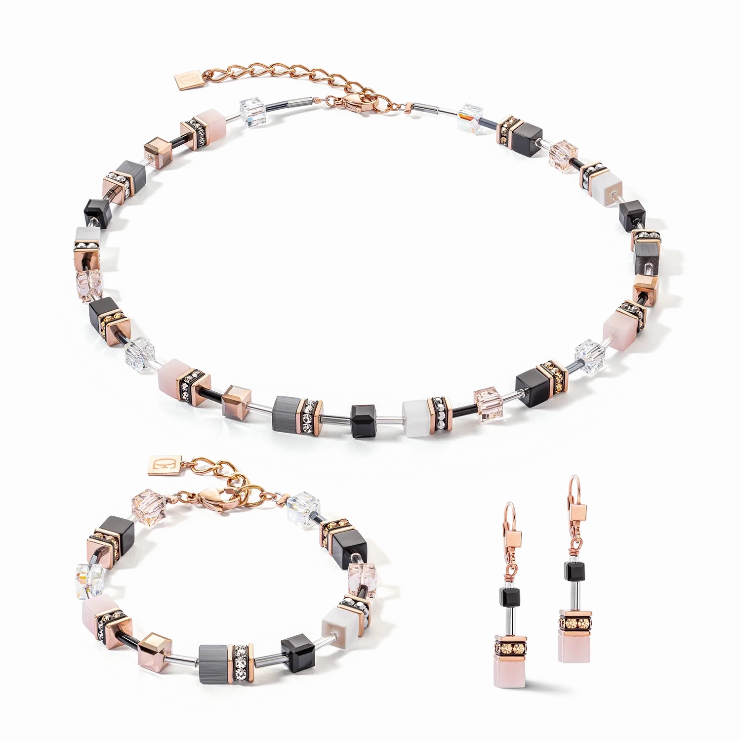 GeoCUBE? Iconic bracelet rose gold soft