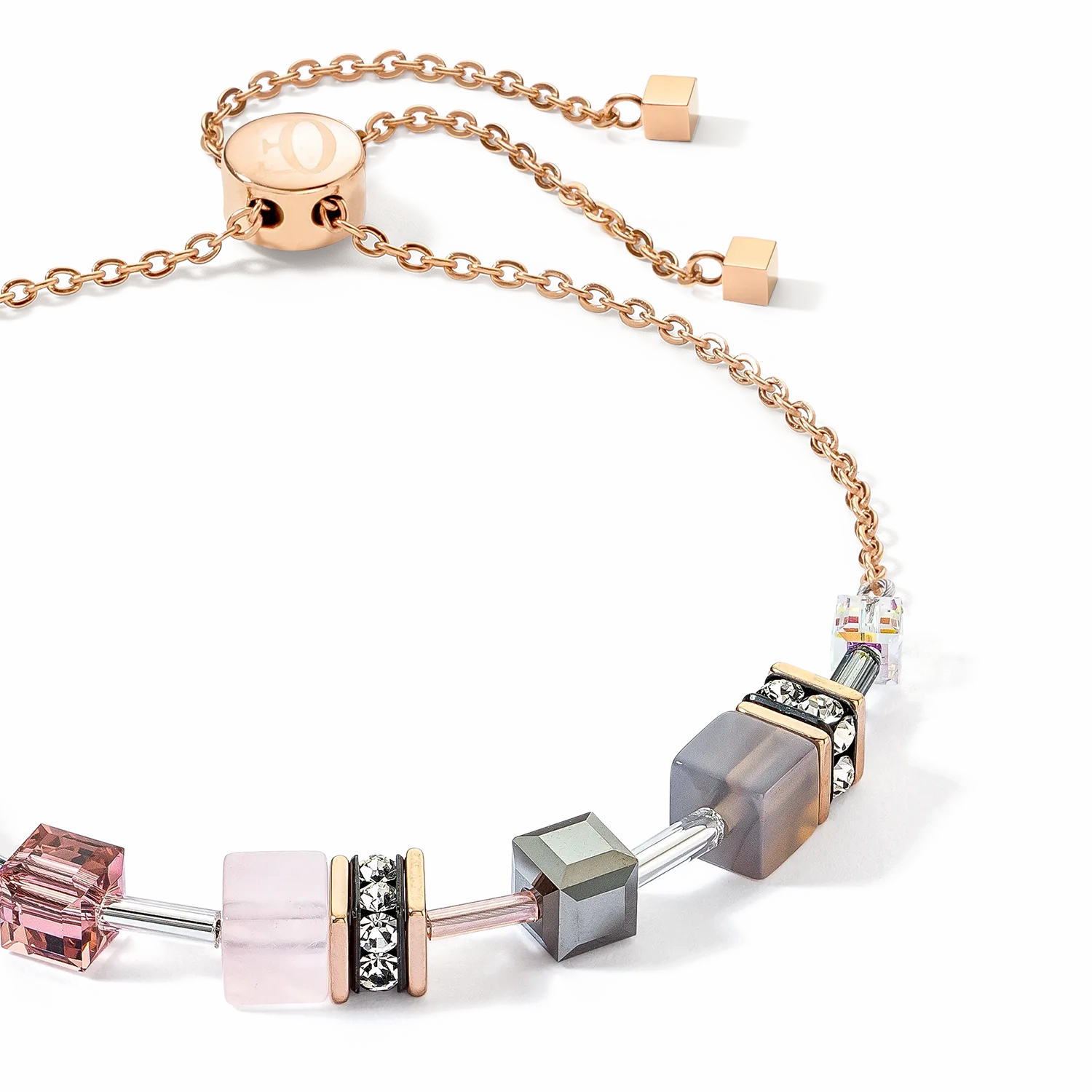 GeoCUBE? Iconic Nature Chain bracelet rose