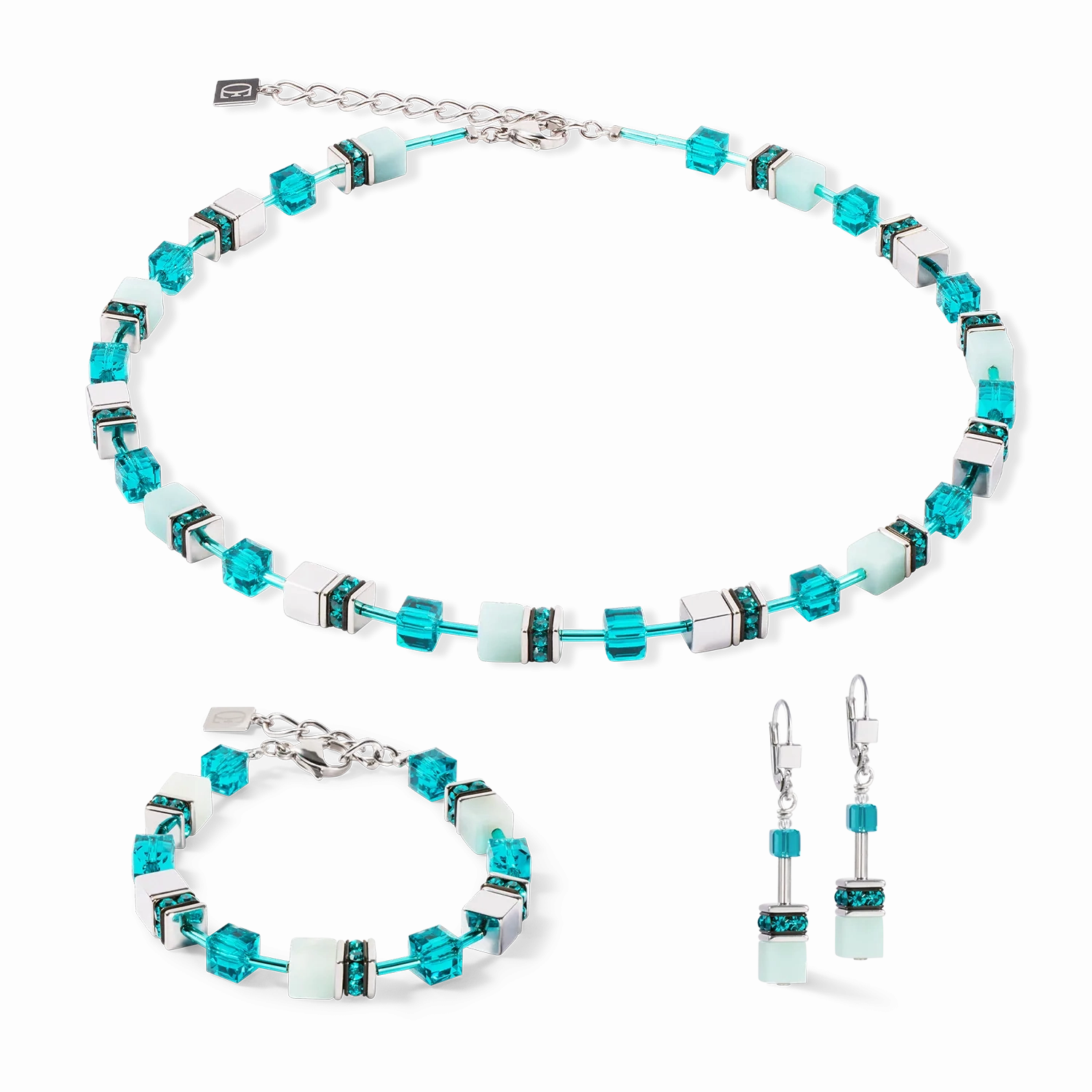 GeoCUBE? Iconic Precious bracelet silver-green