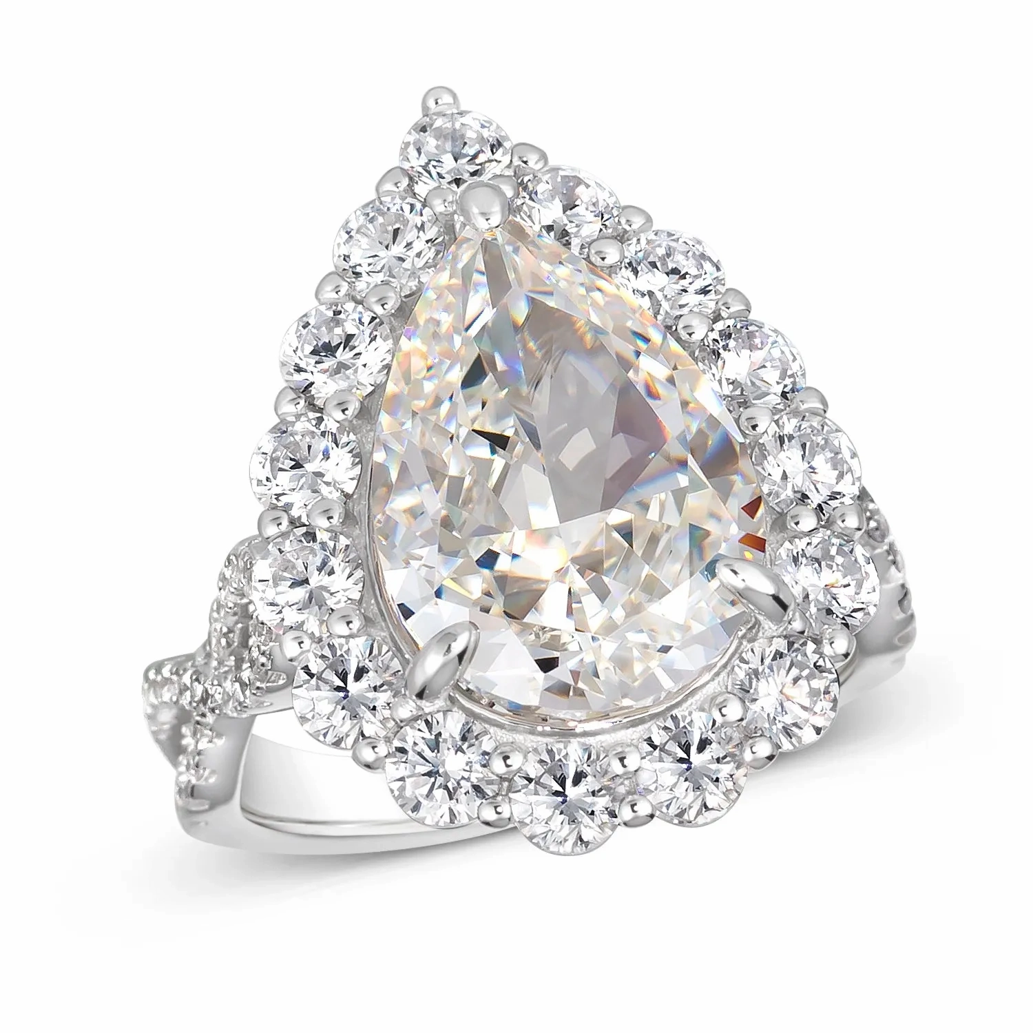 Gia Pear Shaped Cocktail Ring