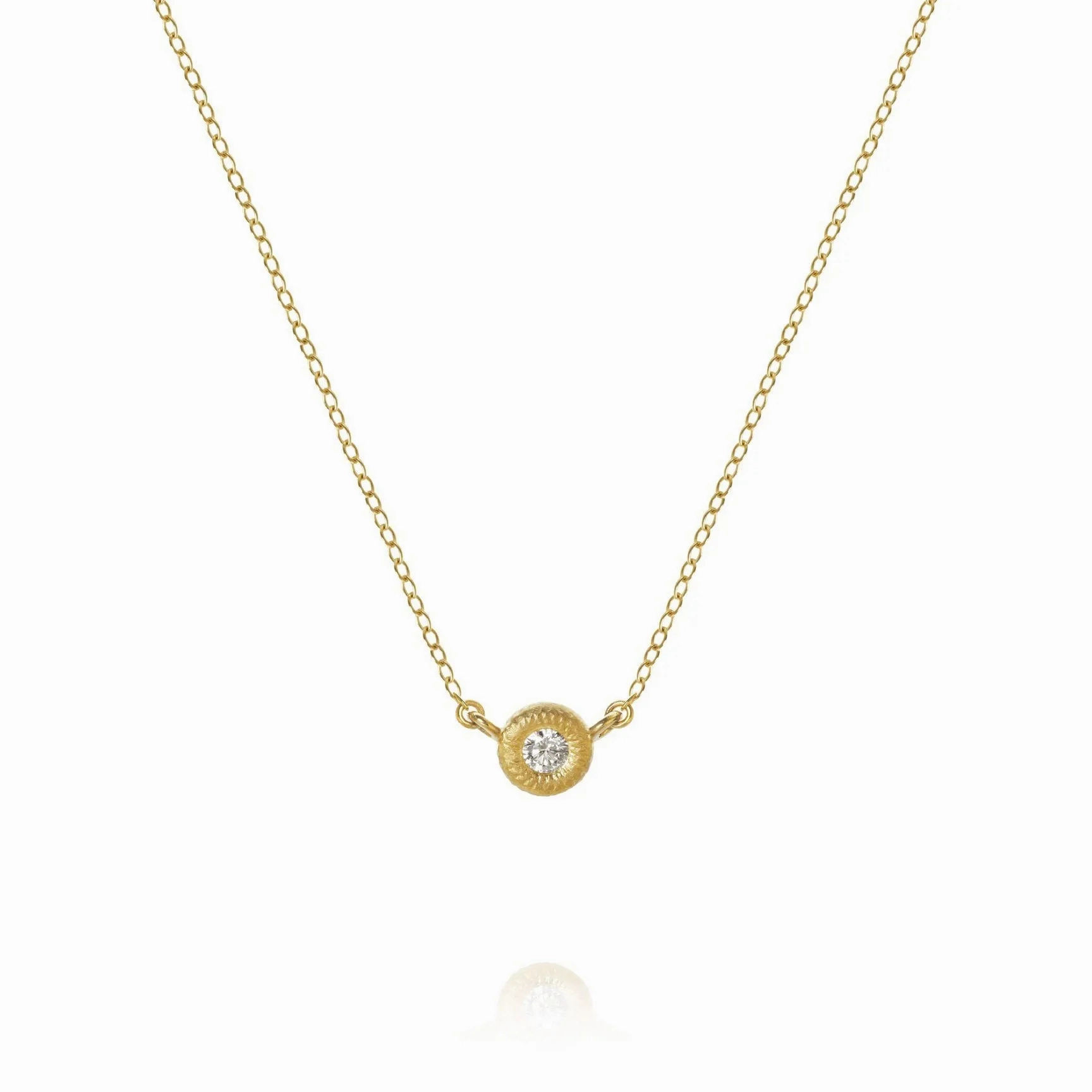 Glory 18K Gold Necklace w. Diamond