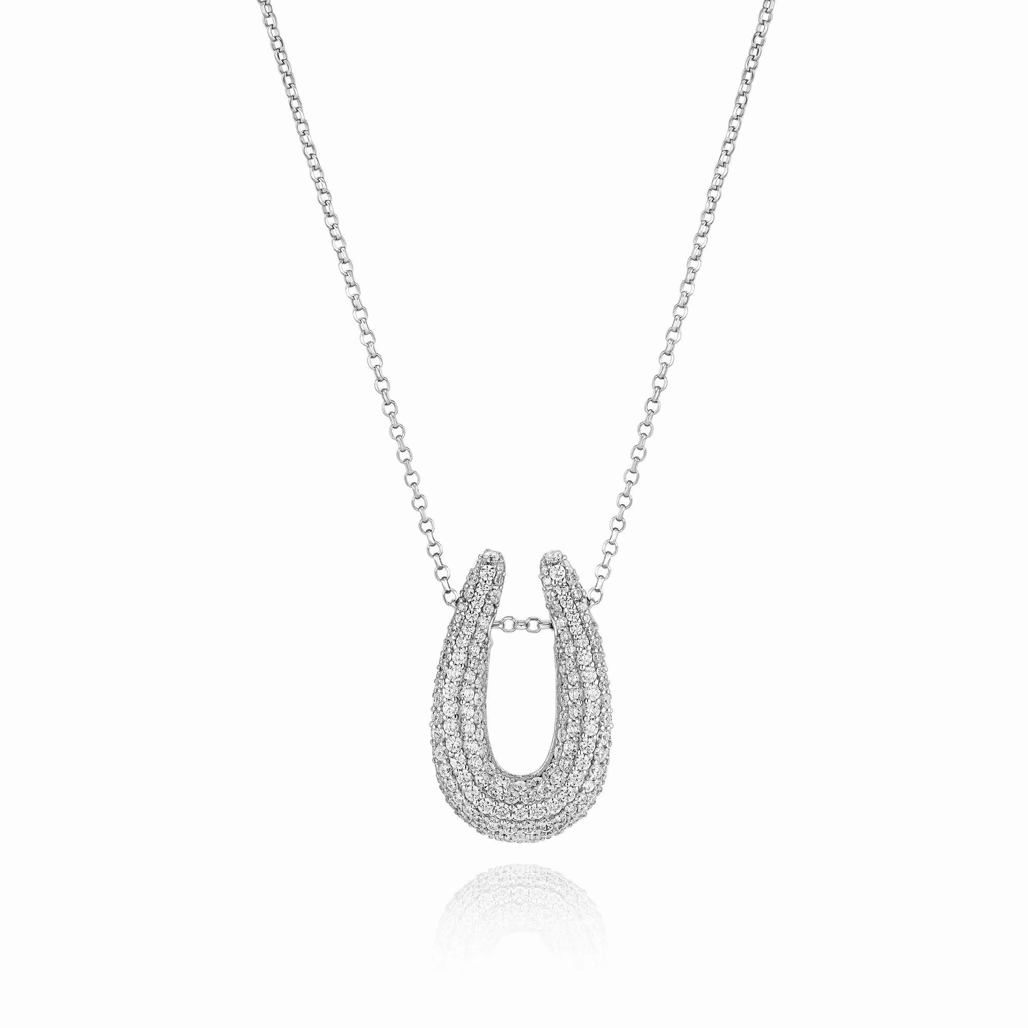 Goccia Parvus Silver Necklace w. Zirconia