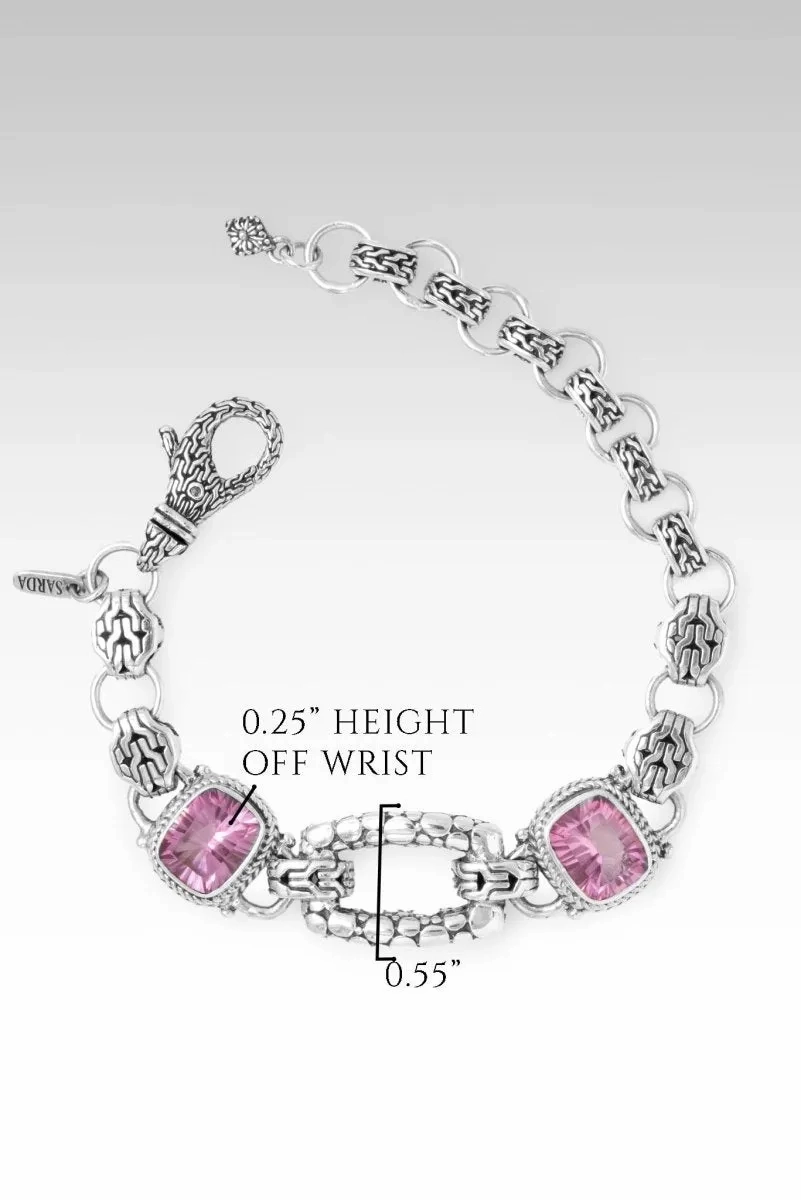 God is Gracious Bracelet? in Sonic Pink? Mystic Quartz