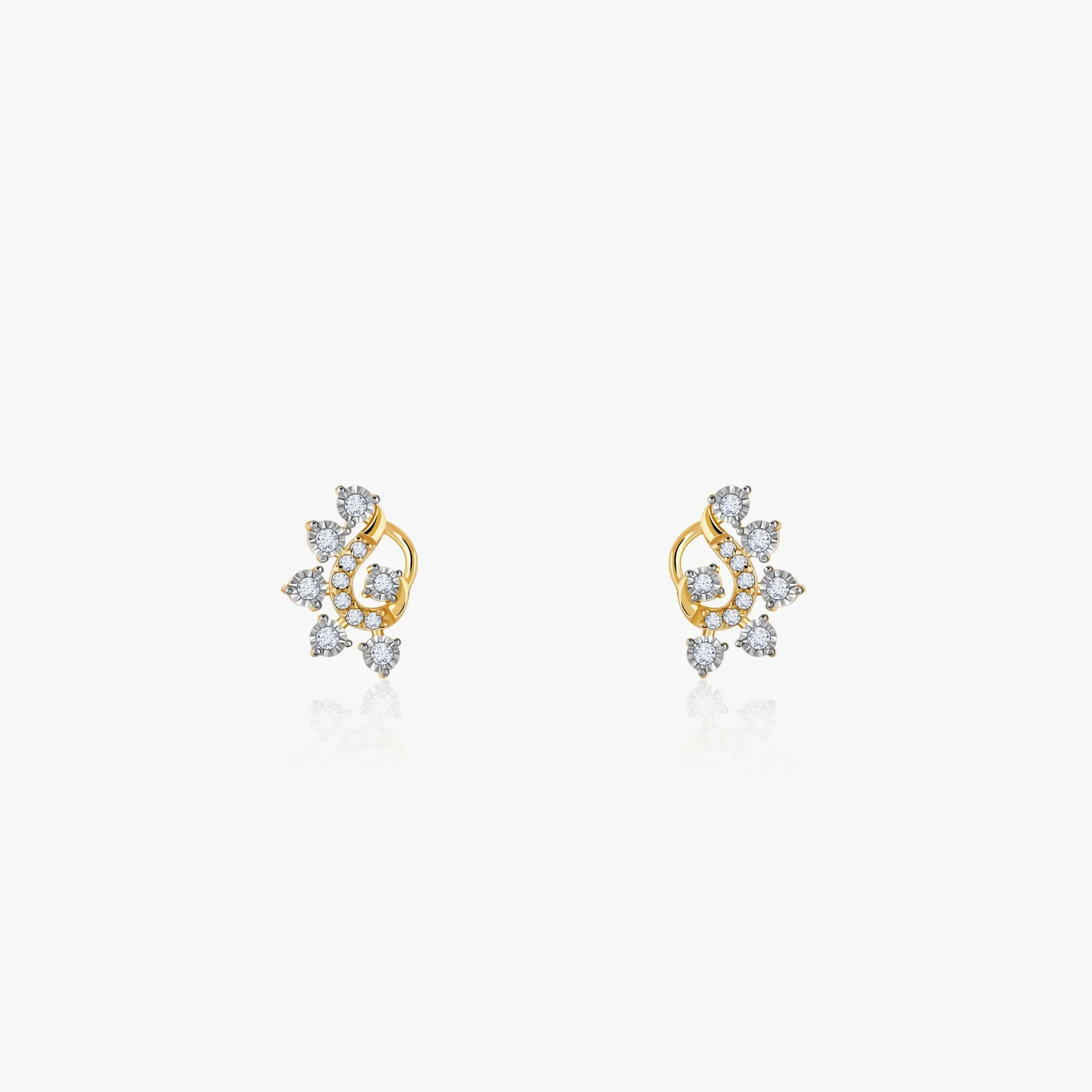 Gold Charisma Diamond Earrings