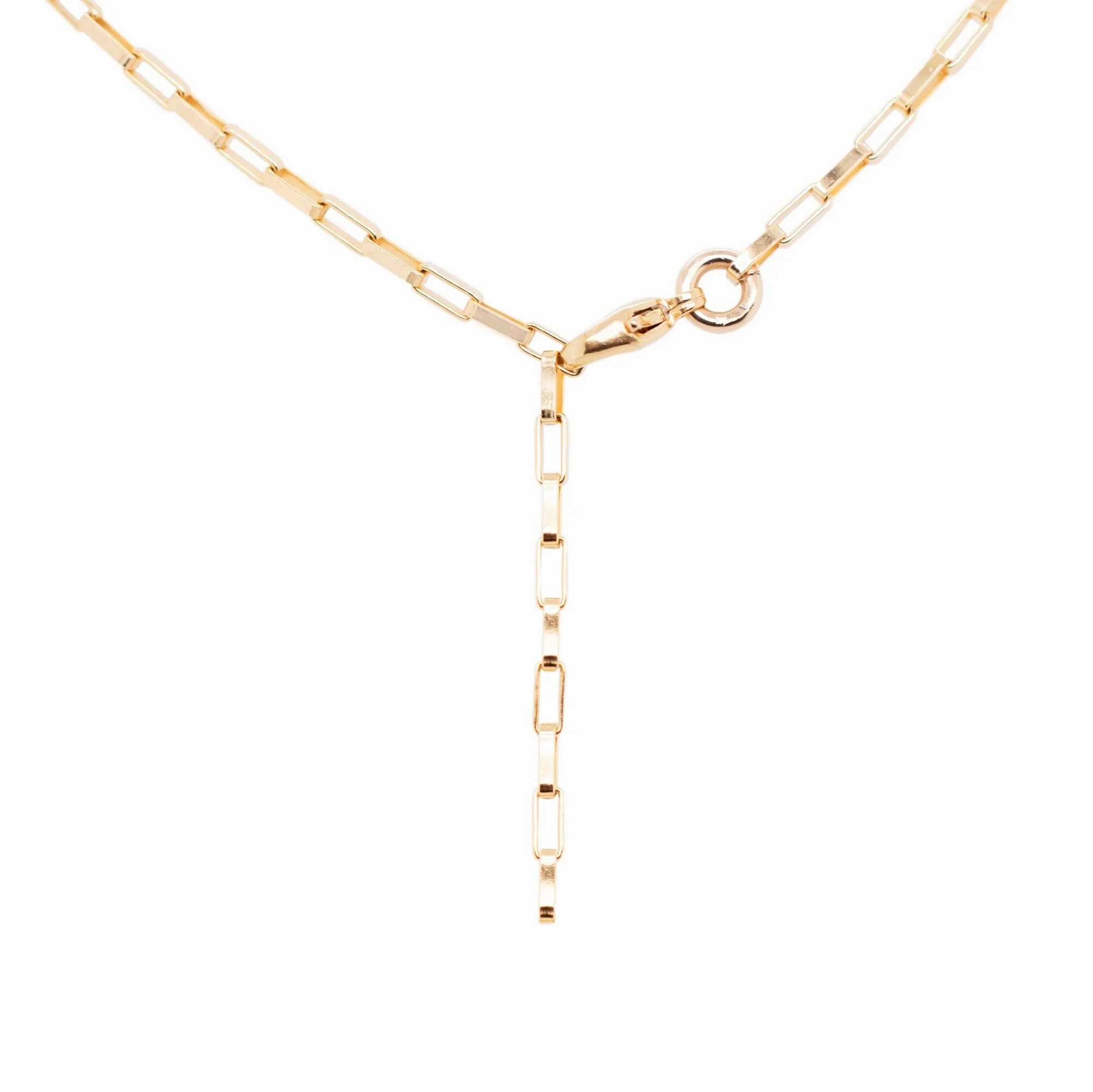 Gold Plated Necklace w. Garnet