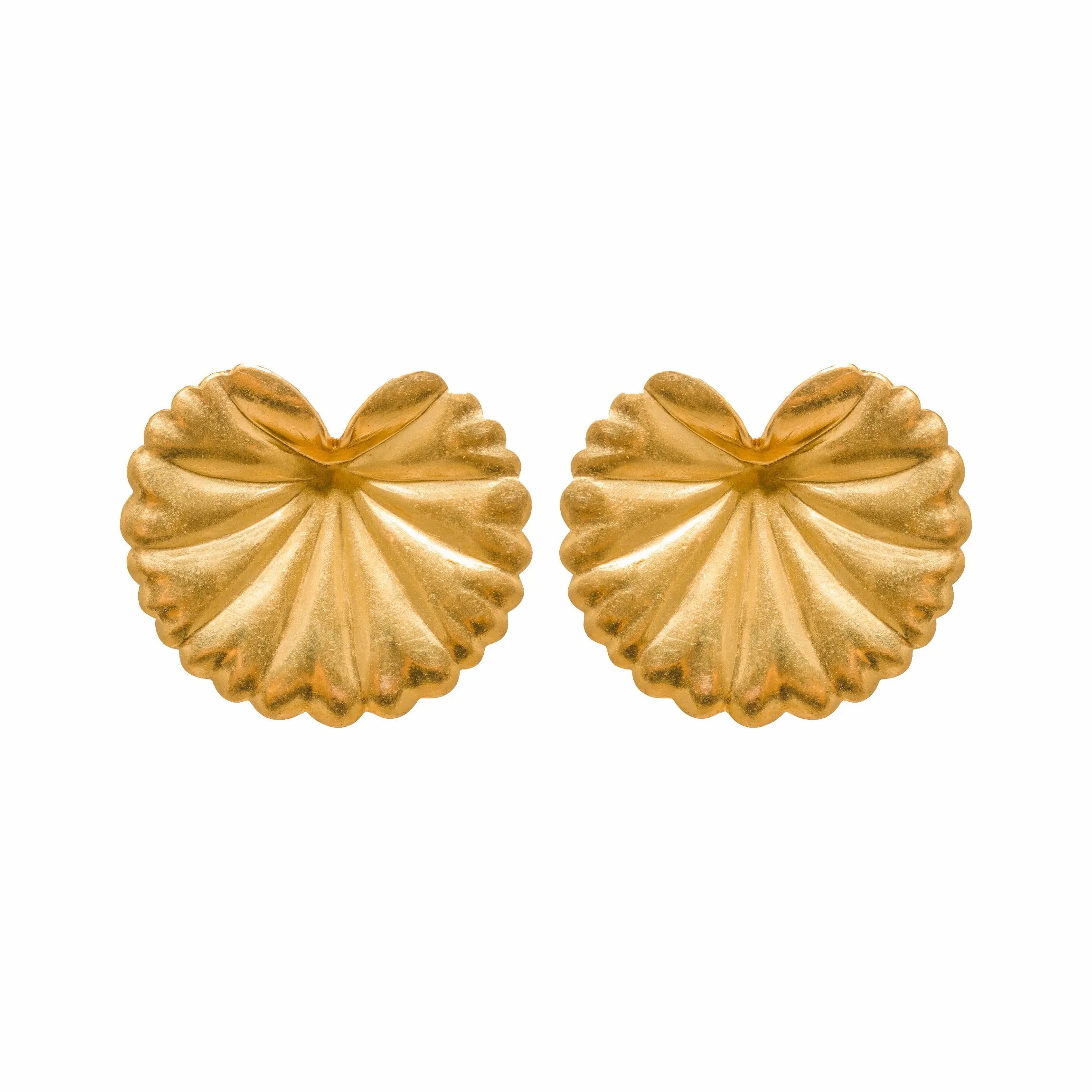 Gold Saori Single Earrings
