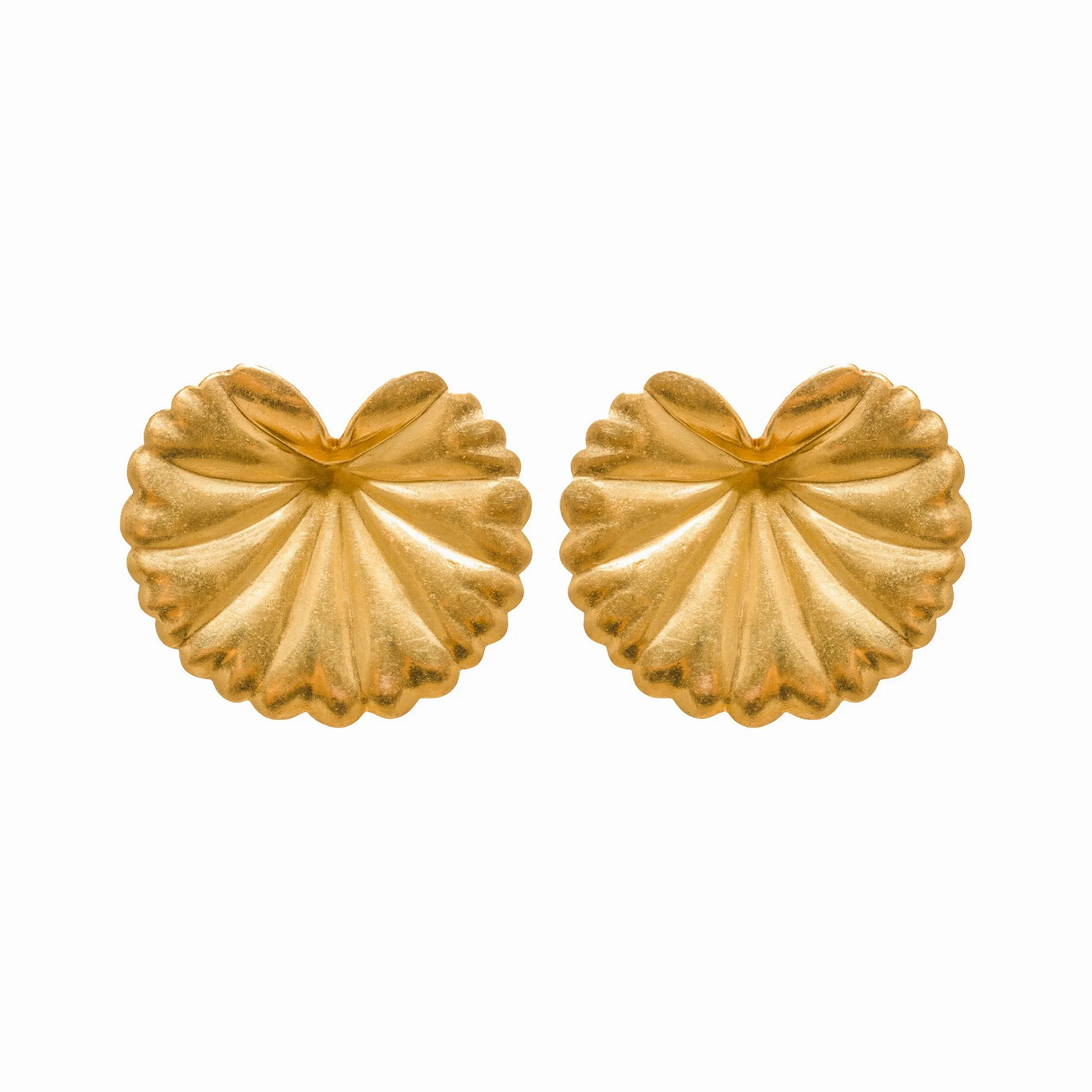 Gold Saori Single Earrings