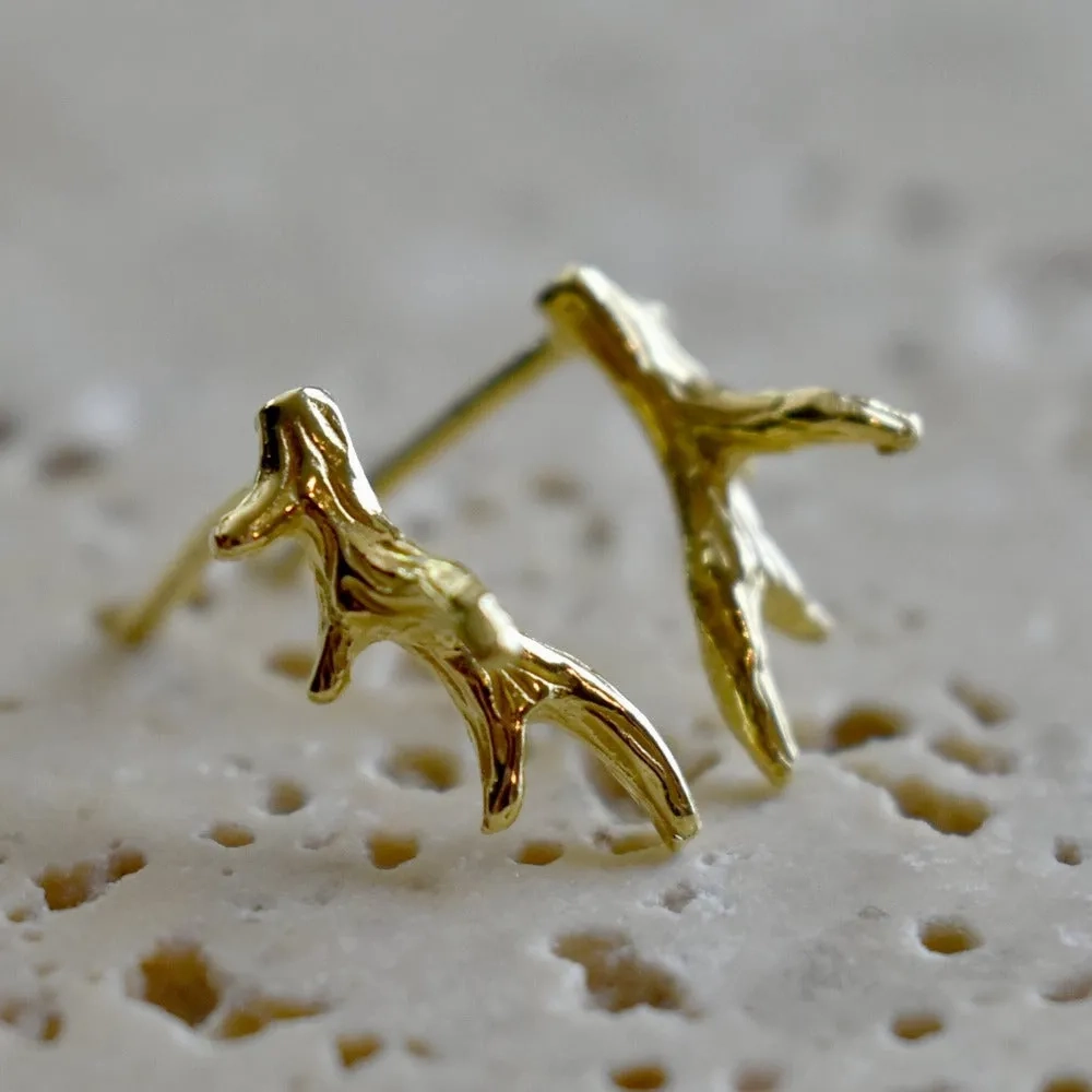 Gold Vermeil Antler Climbers