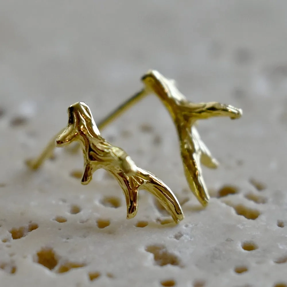 Gold Vermeil Antler Climbers