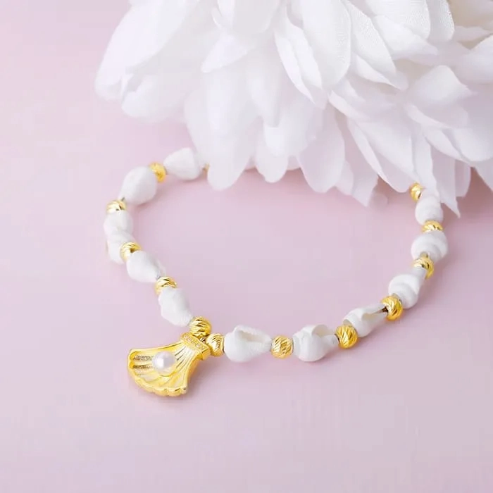 Golden Dreamy Shell Anklet
