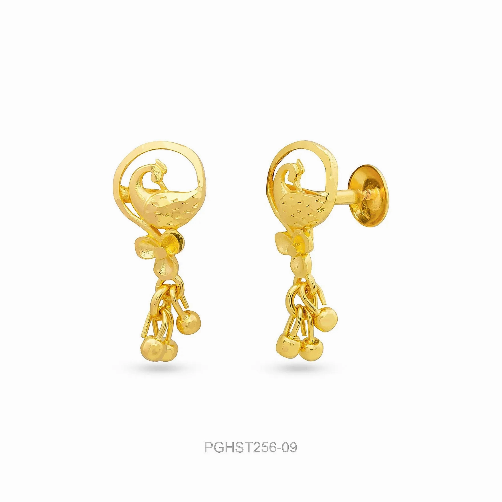 GOLDEN HANGING STUD PGHST256-09