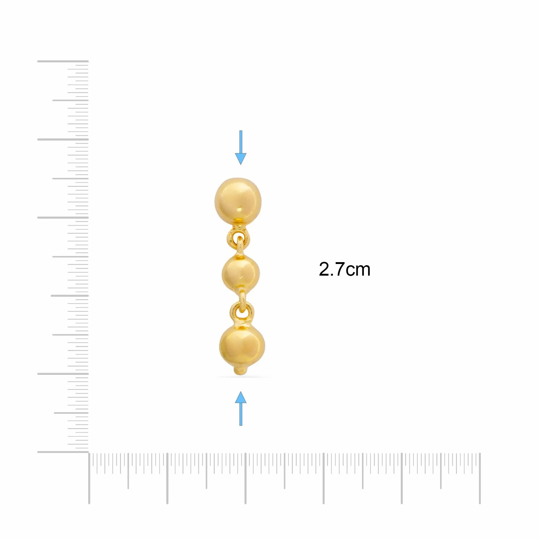 GOLDEN HANGING STUD PGHST86-09