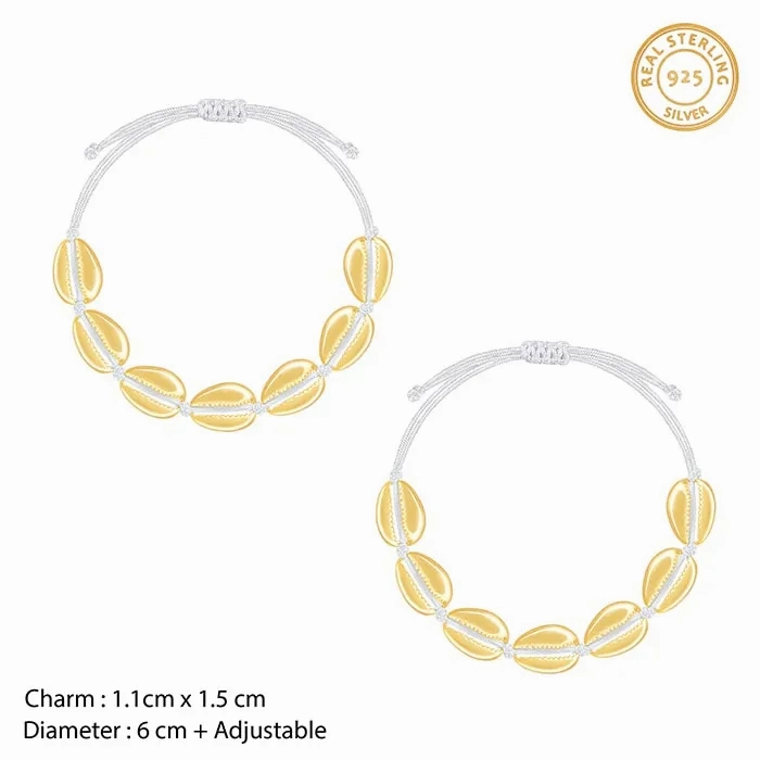 Golden Precious Cowry Anklet