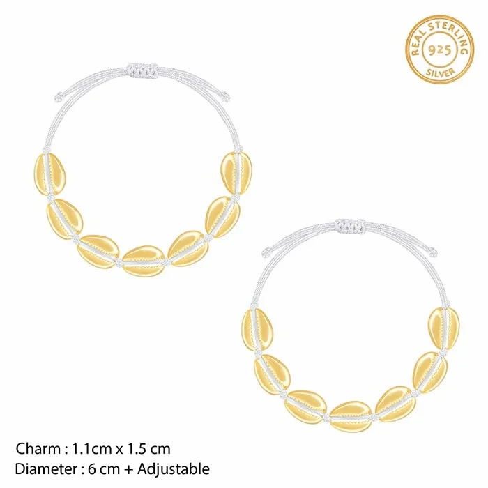Golden Precious Cowry Anklet