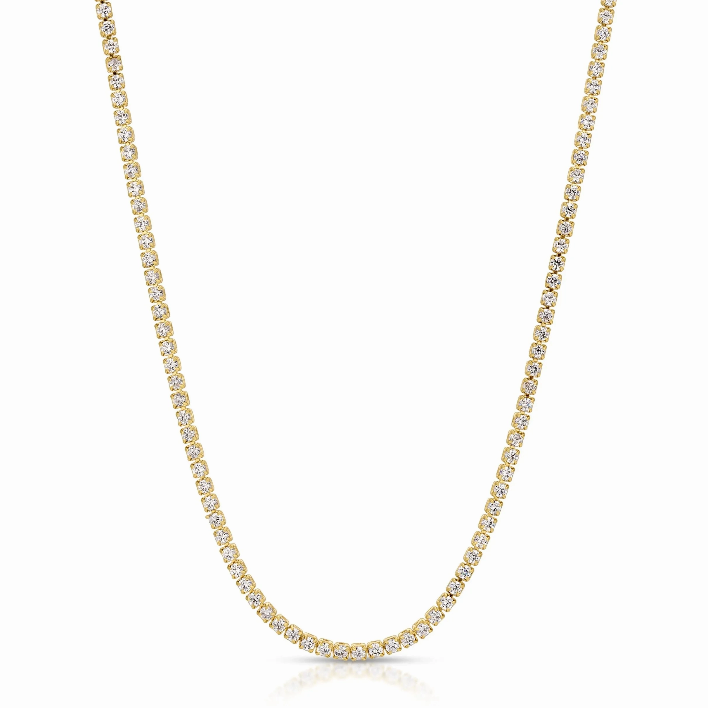 Gracie Tennis Necklace - White