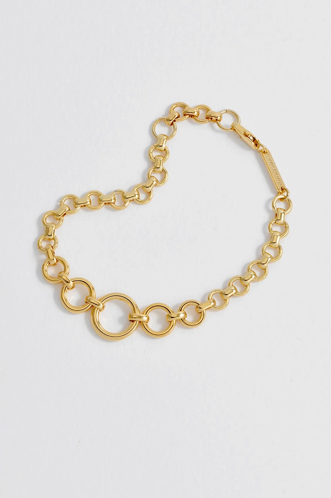Graduated Round Link Chain Bracelet