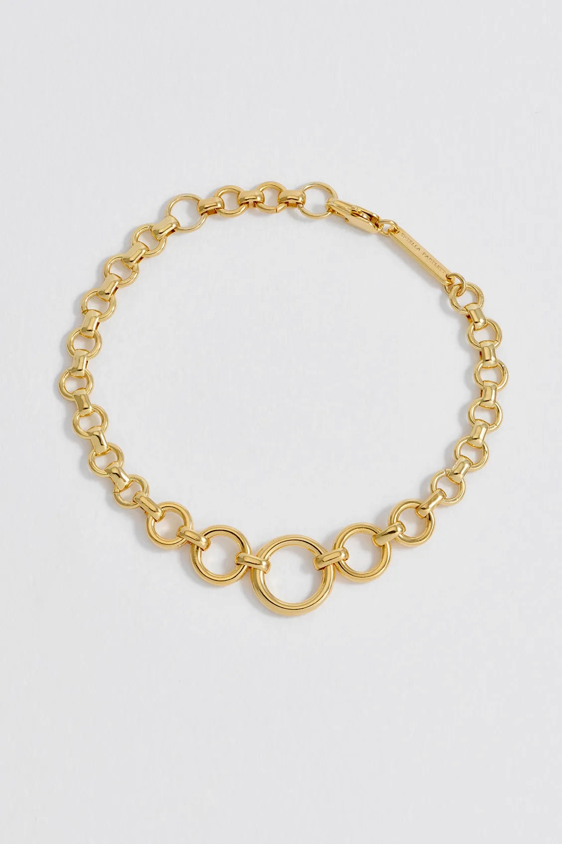 Graduated Round Link Chain Bracelet
