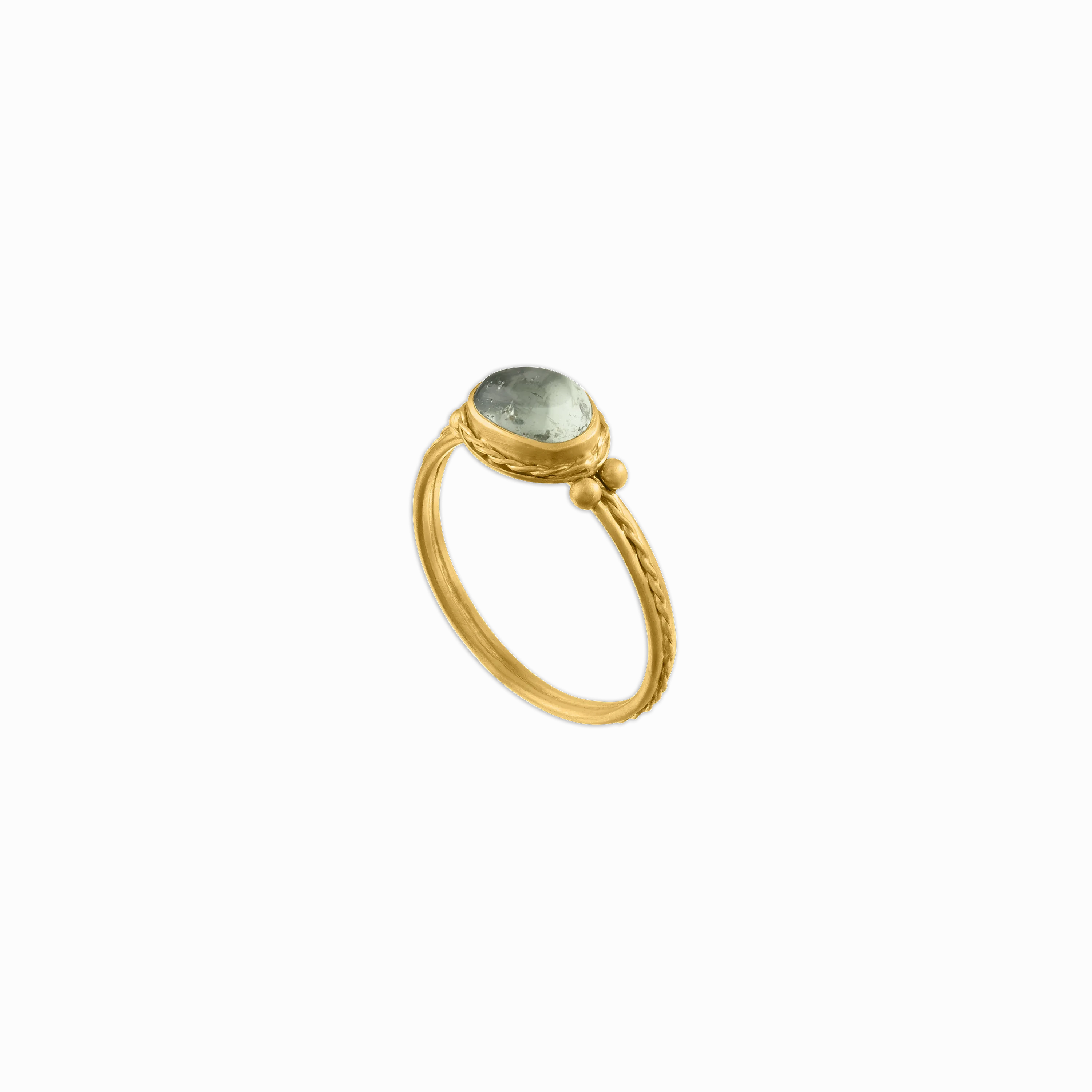 Green Sapphire Chorda Ring