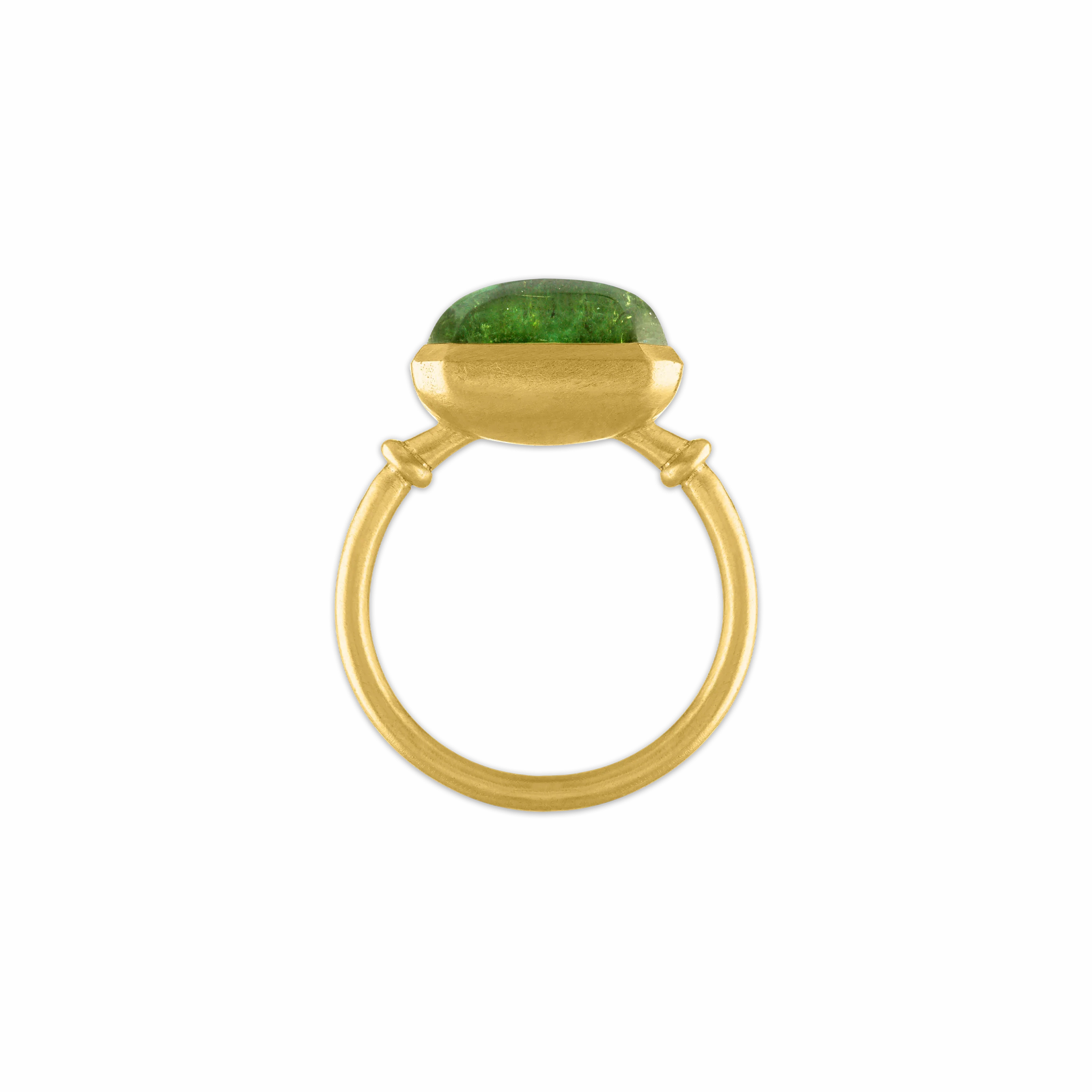 Green Tourmaline Capsa Ring