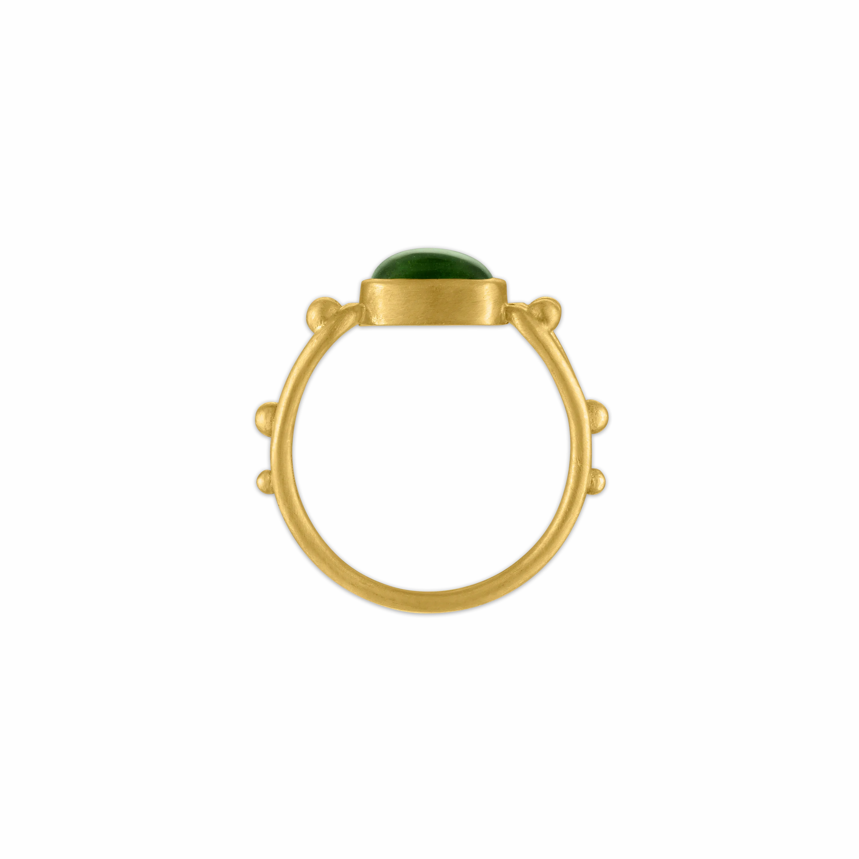 Green Tourmaline Herma Ring