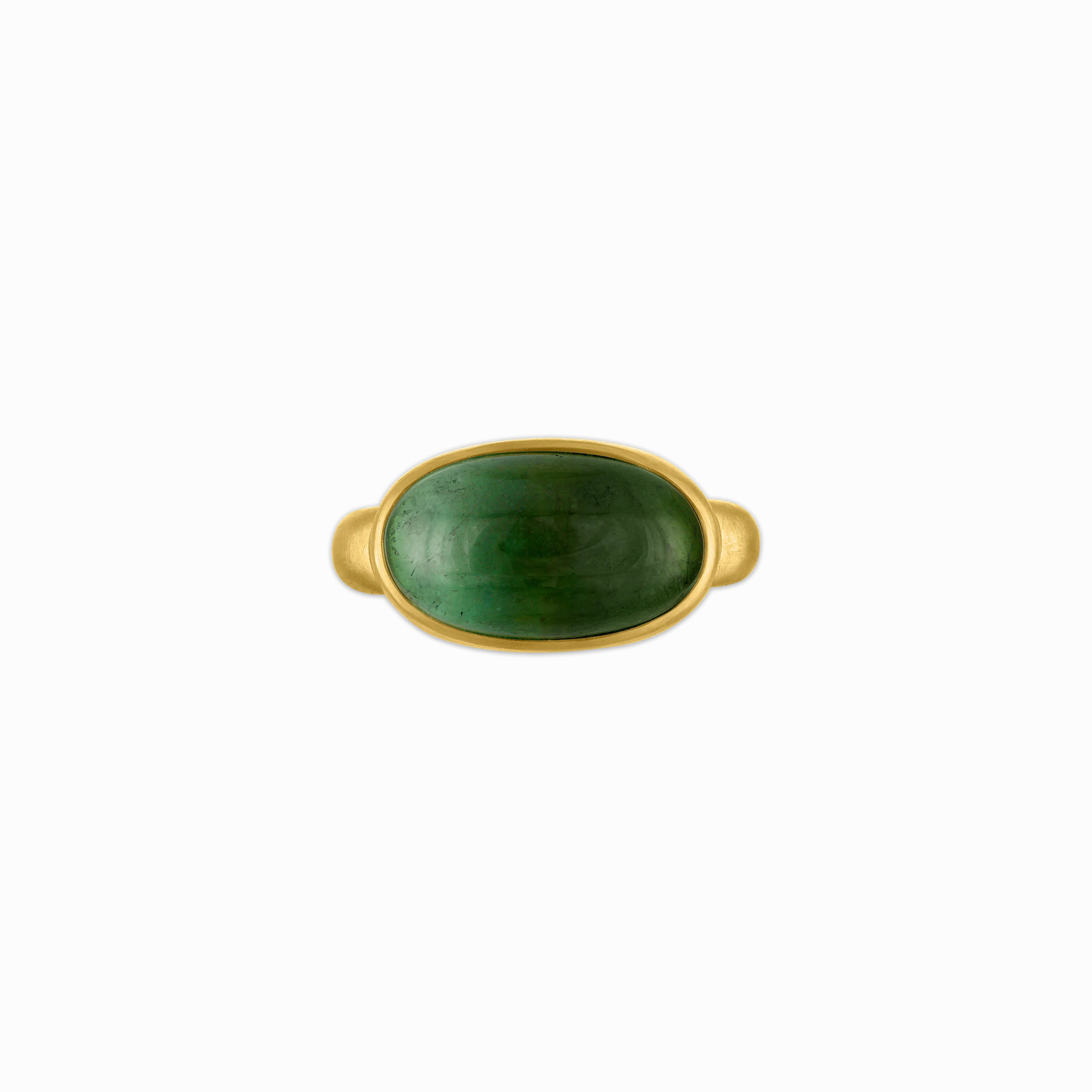 Green Tourmaline Tegula Ring