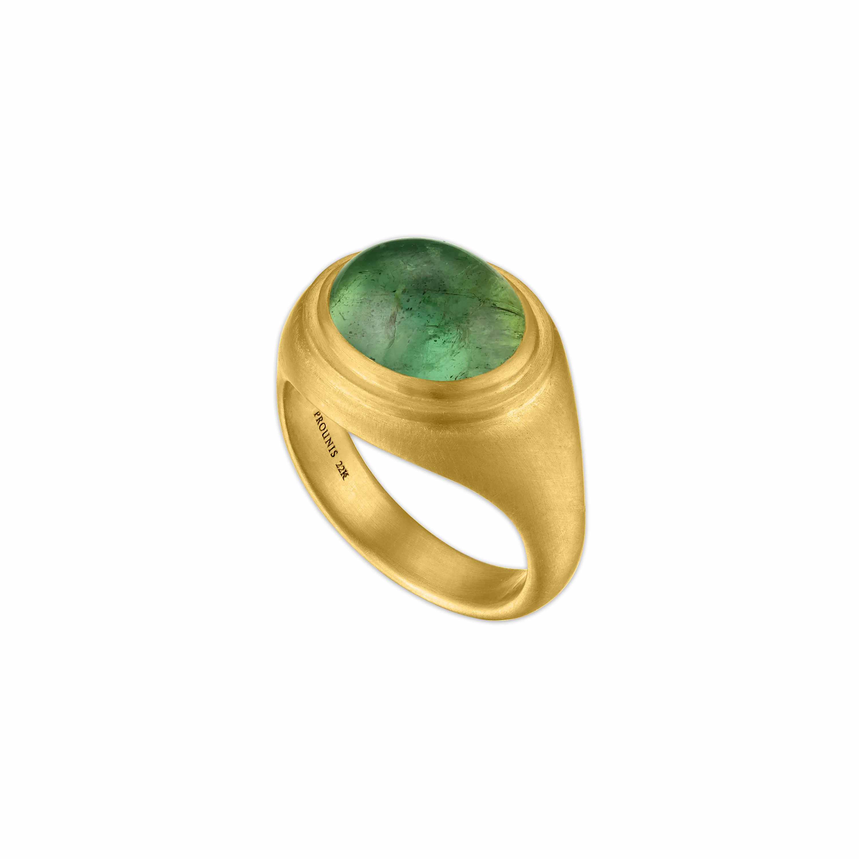 Green Tourmaline Tempus Ring