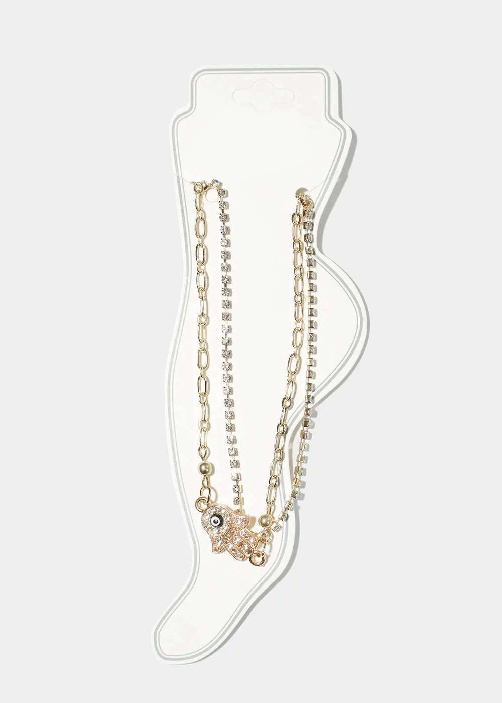 Hamsa Hand Anklet