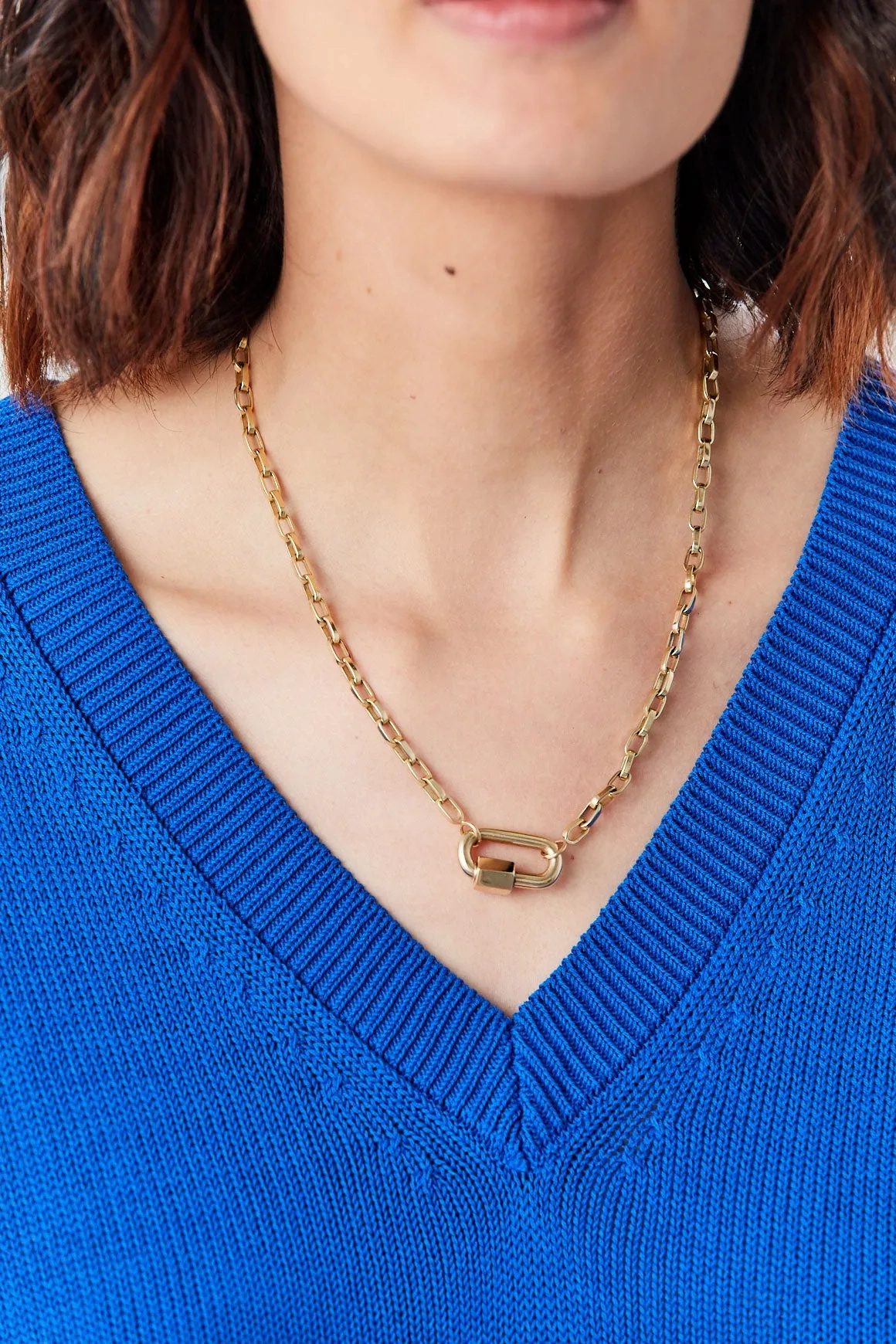 Handmade Biker Chain - 18&quot;, Yellow Gold