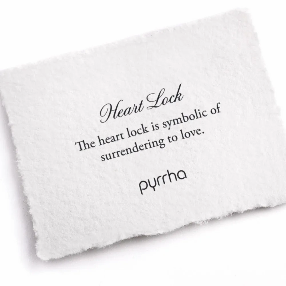 Heart Lock Symbol Studs