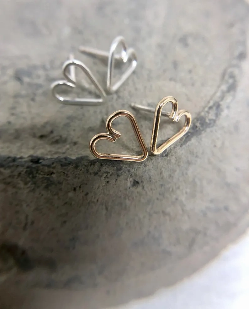 Heart Studs