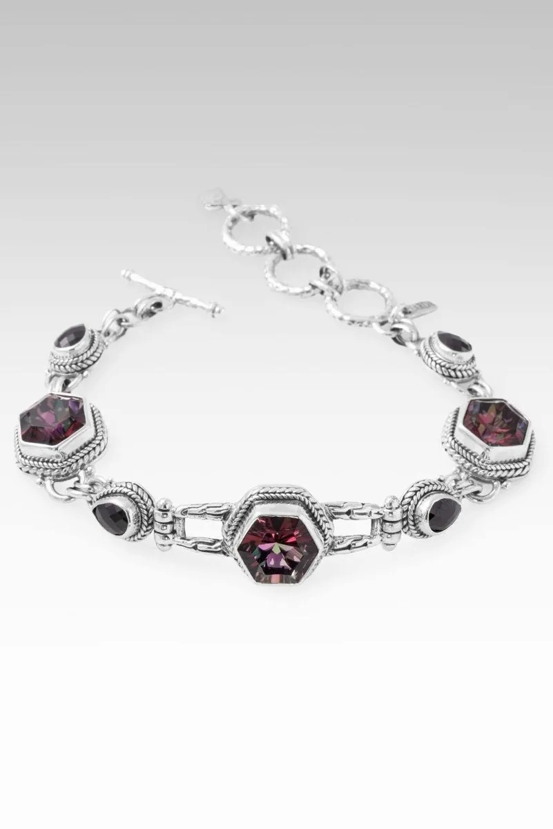 Heavenly Grace Bracelet II? in Ultra Berry? Mystic Quartz &amp; Black Spinel