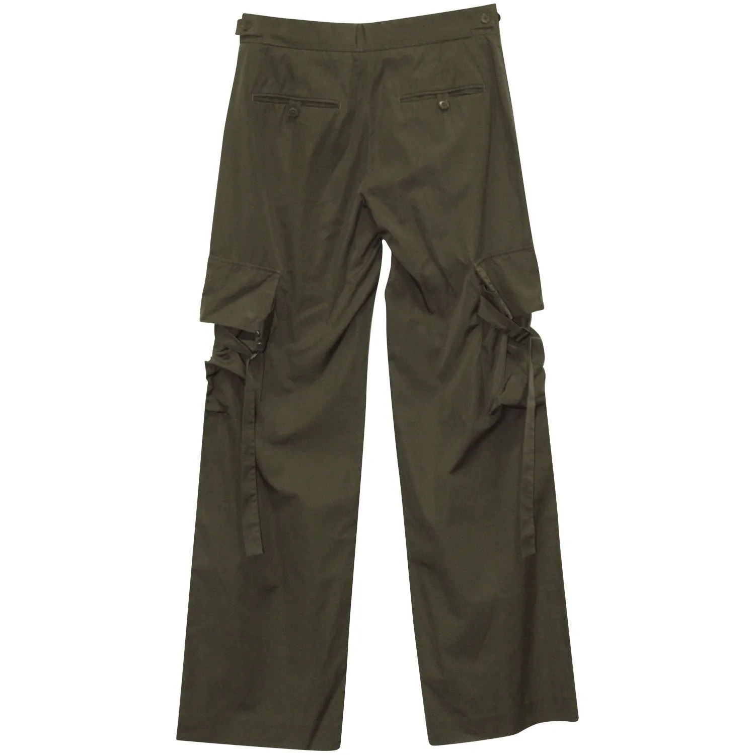 Helmut Lang Cargo-Hose in Khaki Grün aus Baumwolle