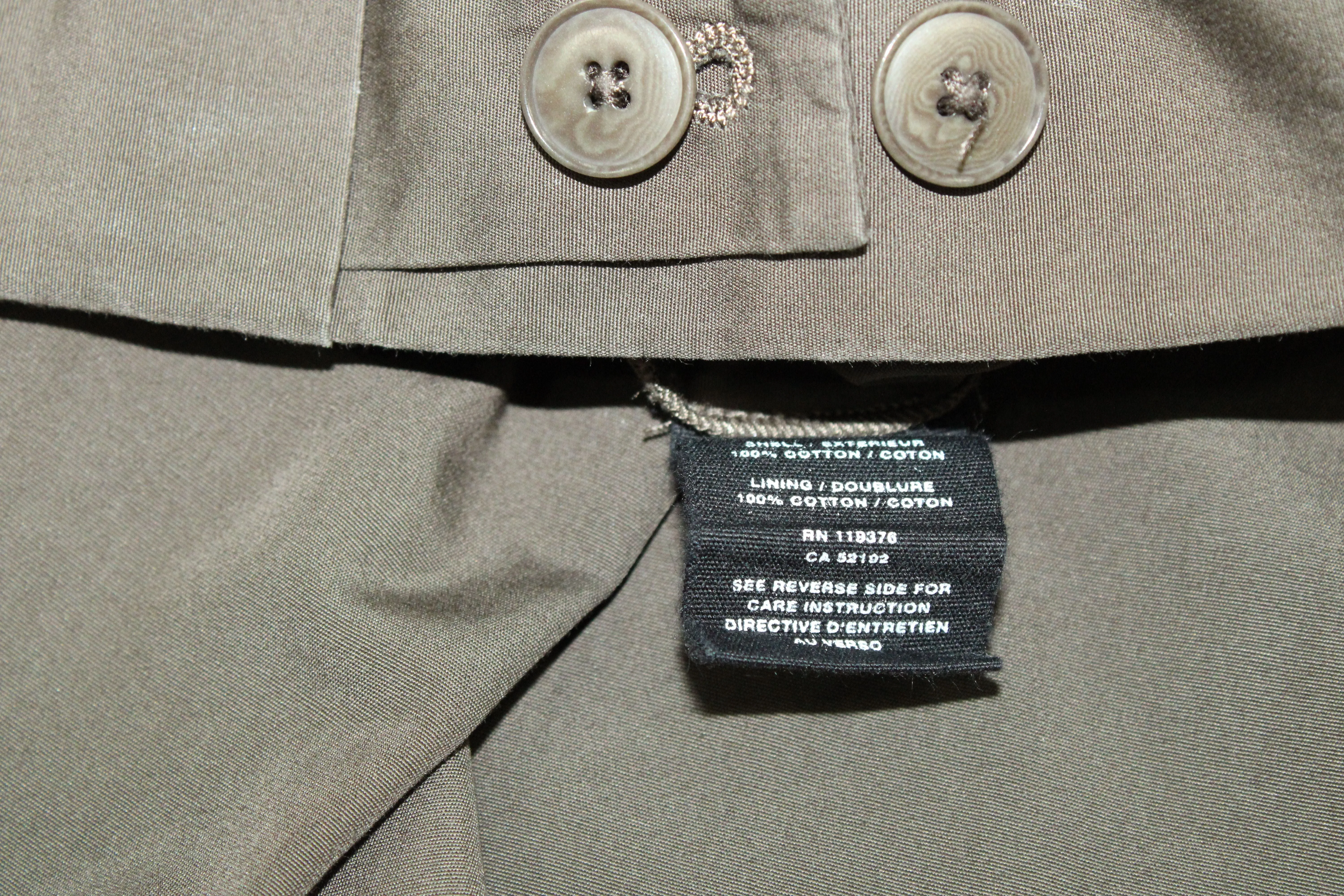 Helmut Lang Cargo-Hose in Khaki Grün aus Baumwolle
