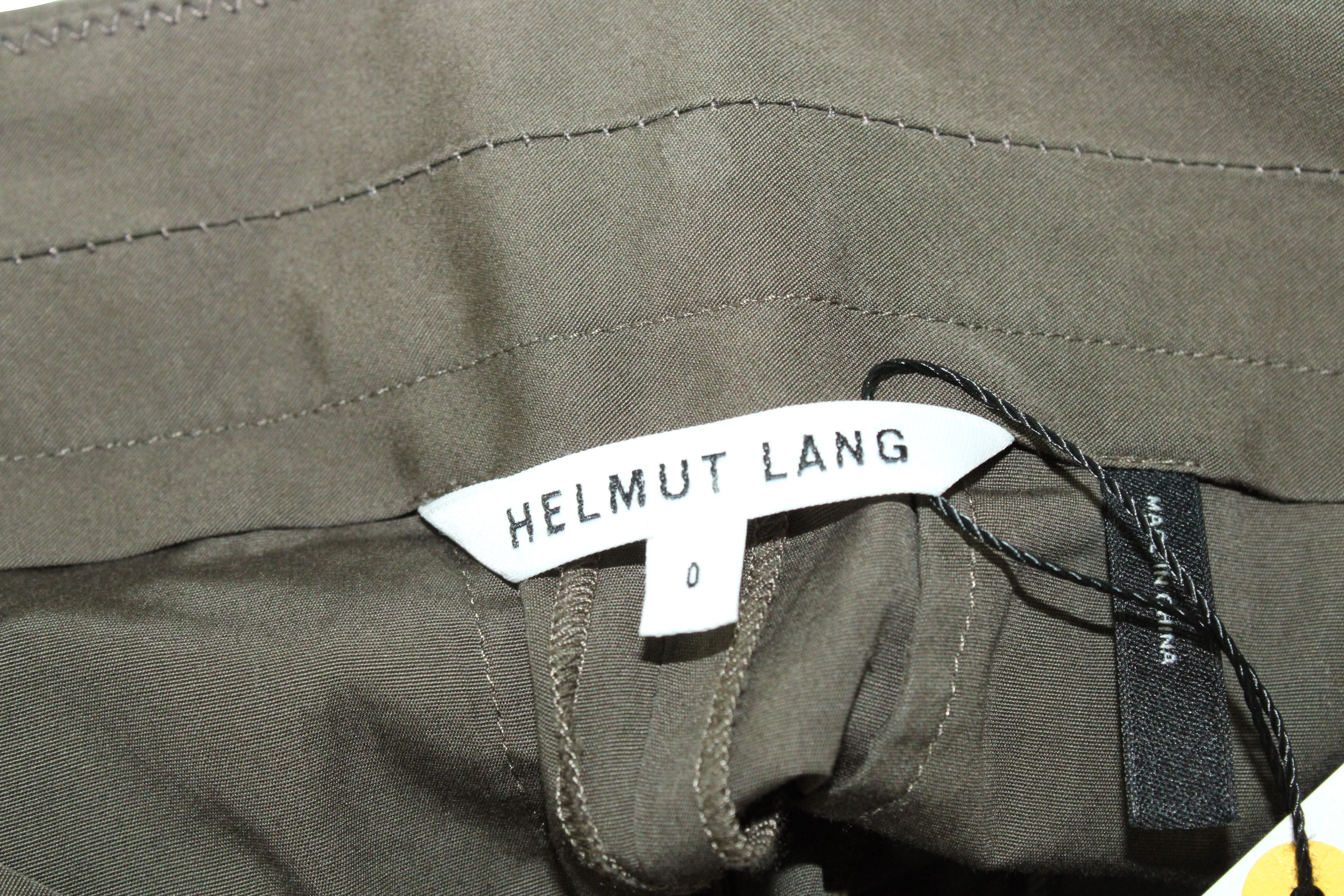 Helmut Lang Cargo-Hose in Khaki Grün aus Baumwolle