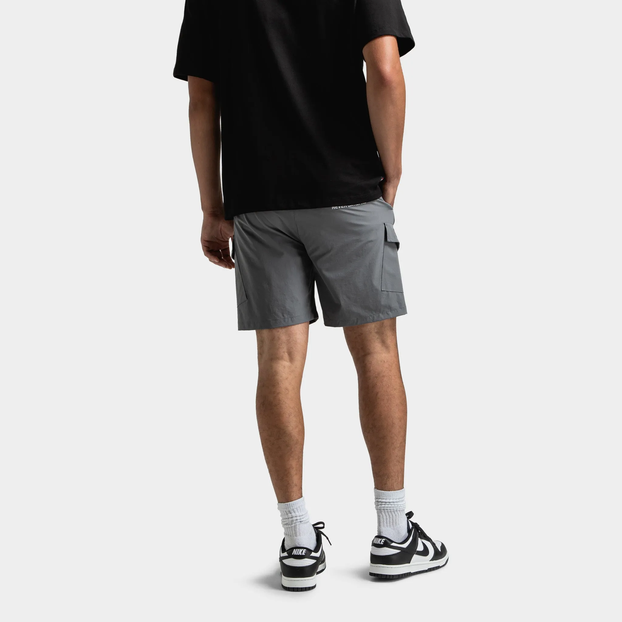 Hoodrich Hoodrich District Gewebte Cargo Shorts Lava Rauch / Schwarz - Litschi