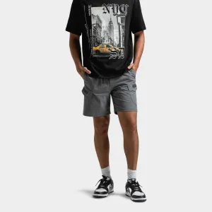 Hoodrich Hoodrich District Gewebte Cargo Shorts Lava Rauch / Schwarz - Litschi
