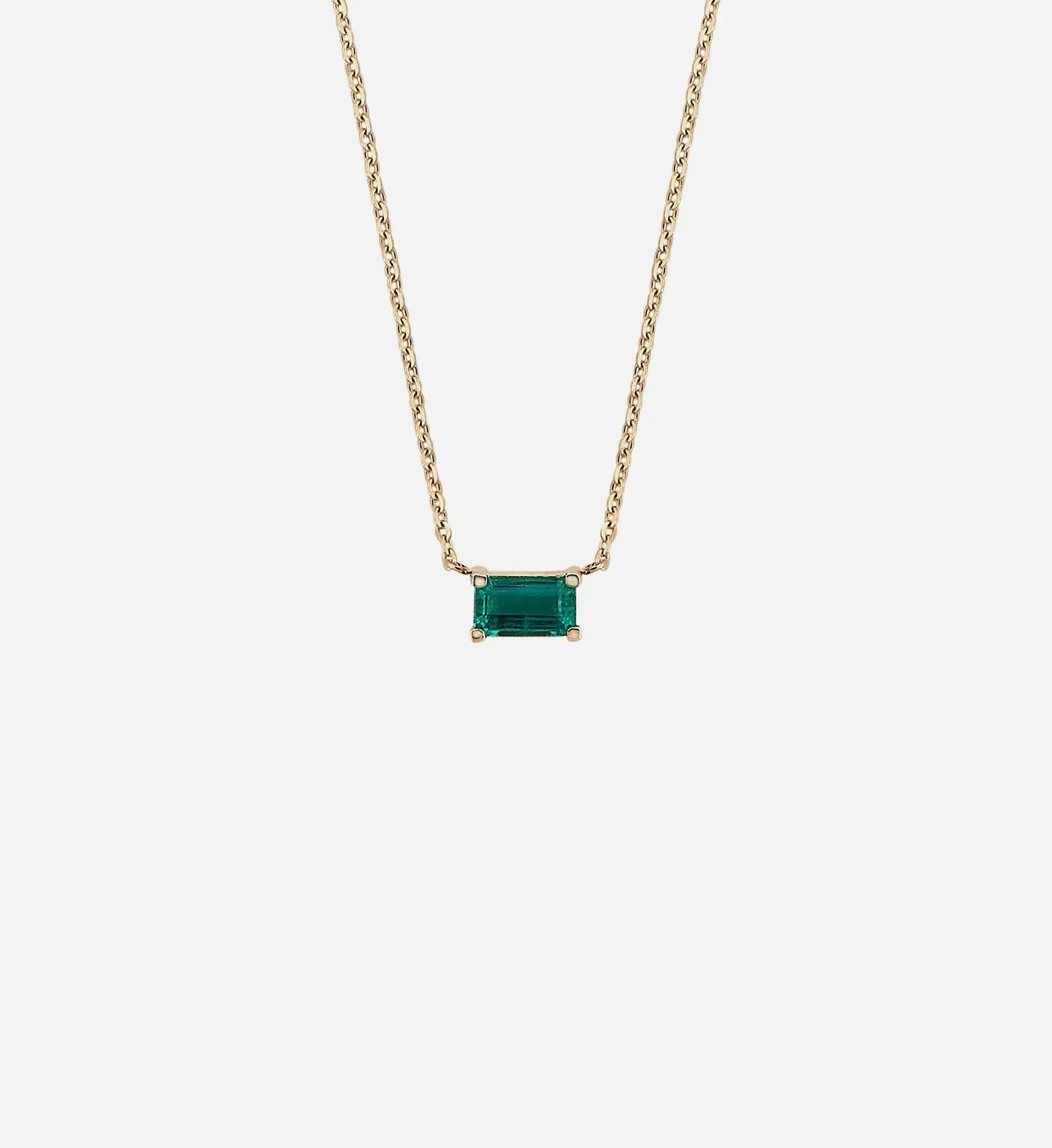 Horizontal Emerald Necklace 0.28