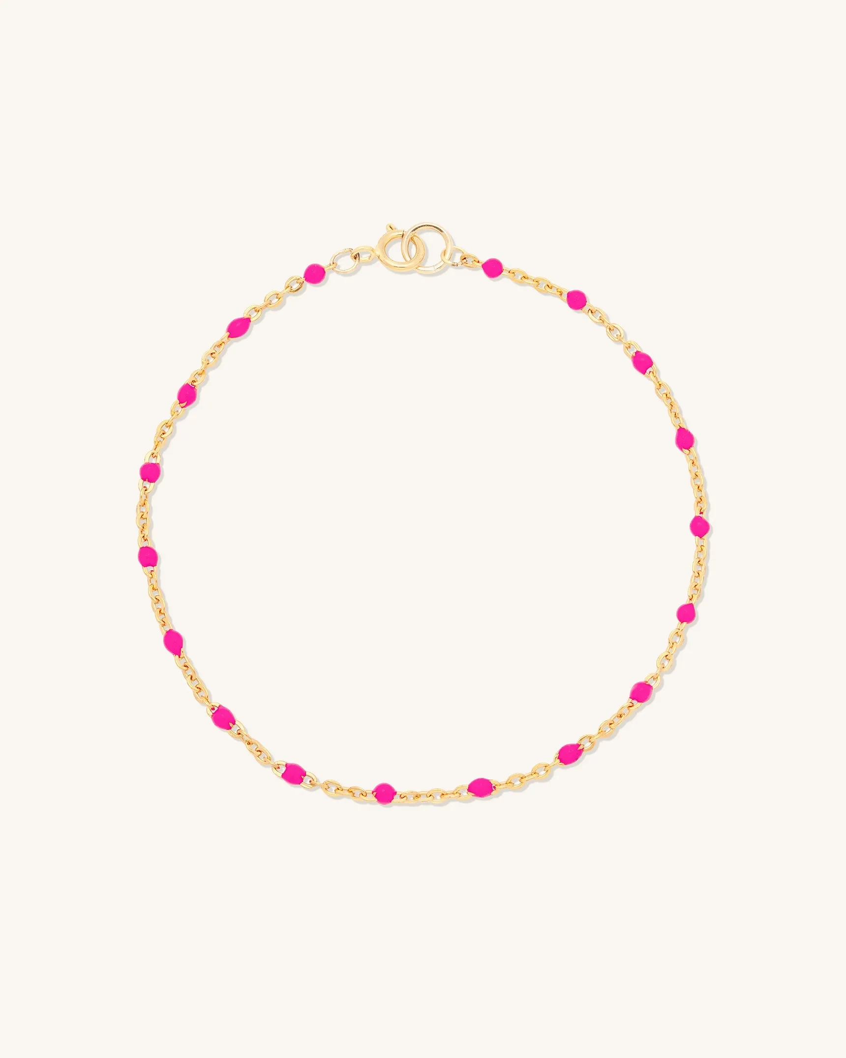 Hot Pink Candy Chain Bracelet