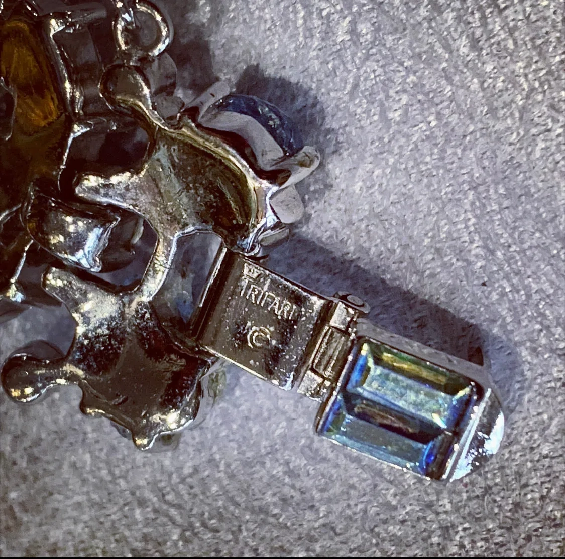 Icy blue vintage Trifari bracelet