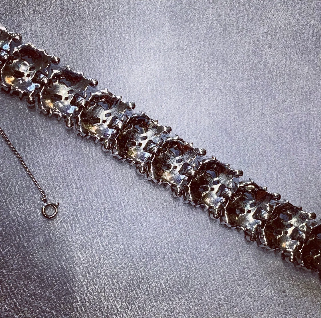 Icy blue vintage Trifari bracelet