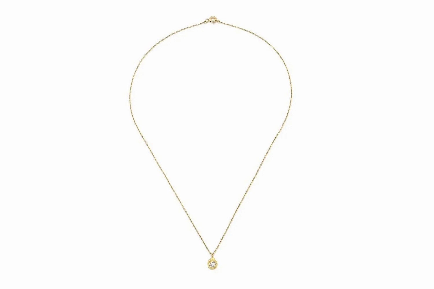 Iman 0.20ct 18K Gold Necklace w. Diamond